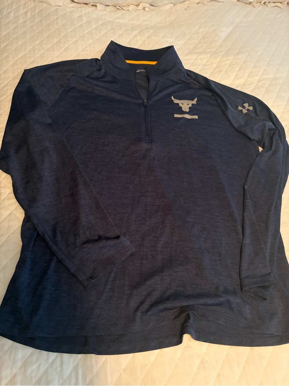 Under Armour Navy Blue Quarter-Zip Training Top